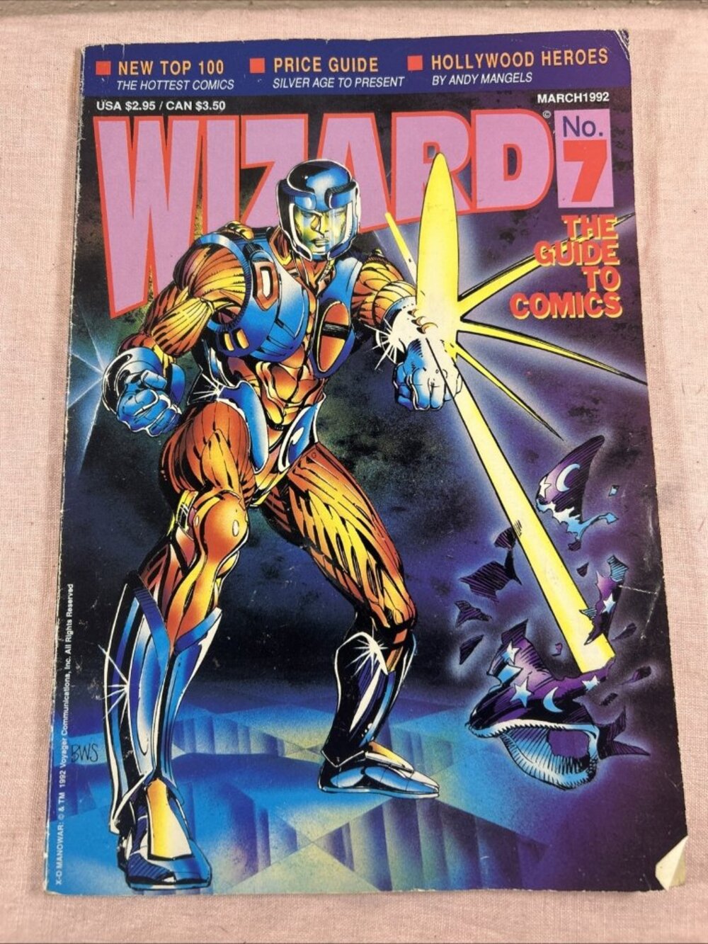 Wizard The Guide to Comics #7 1992 Magazine w/ Poster March 1997 Vintage